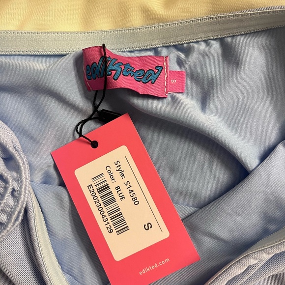 EDIKTED Mini Blue Ruffle Dress - Picture 4 of 4